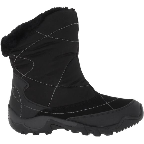 Hi-Tec Women's Abisko 200 Waterproof Snow Boot Black Charcoal Size 6 NEW - Picture 1 of 12